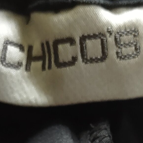 Chico’s Women's Black Cotton Blend Capri Pants Size 0 = US Size 4 (See Last Pic) - Picture 8 of 11